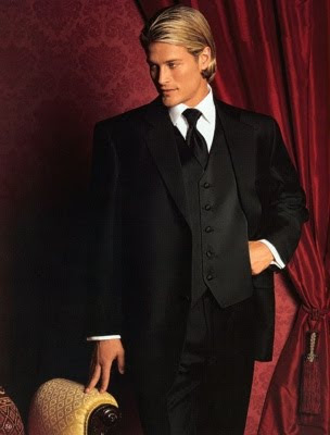 Men Formal Tuxedo Classy Hairstyle for winter 2010