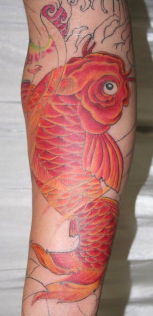 Japanese Arm Tattoos With Japanese Koi Fish Tattoo Designs Gallery 2