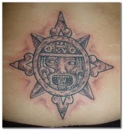 Lower Back Aztec Tattoo