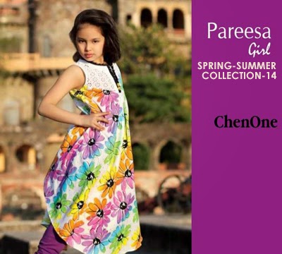 Pareesa Summer Dresses 2014-2015 For Kids 