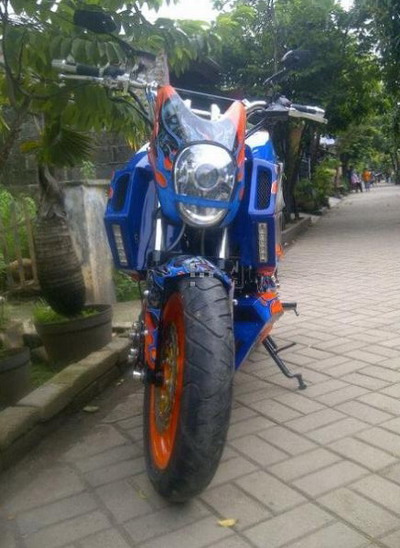 Foto Modifikasi Yamaha Byson Biru