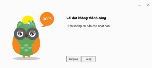 Sửa lỗi "Cài đặt cốc cốc không thành công" trên máy tính