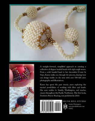 Back Book Cover: Corsets, Caps and Stays: Elegant Beaded Beads with Right Angle Weave