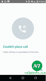 Whatsapp video calling on Android 