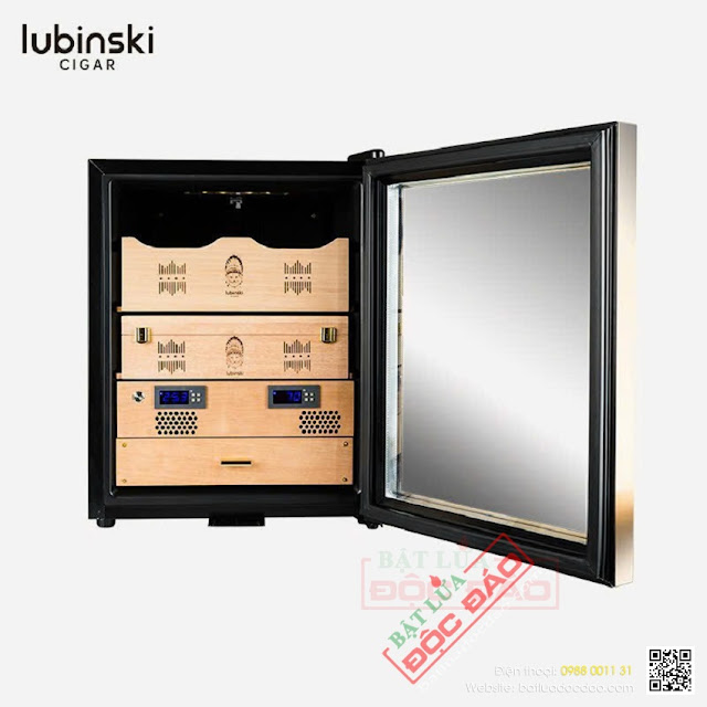 [Toàn Quốc] Tủ bảo quản xì gà Lubinski cắm điện 200 điếu Tu-xi-ga-xi-ga-lubinski-ra111-cua-kinh