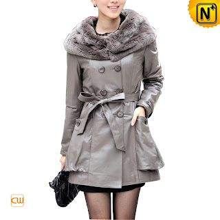 Gray Sheepskin Coat