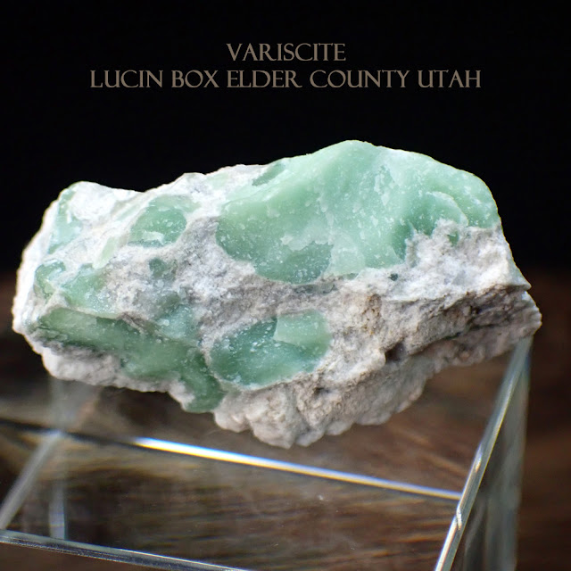 バリッシャー石 バリシア石 バリサイト VARISCITE Lucin Box Elder County Utah
