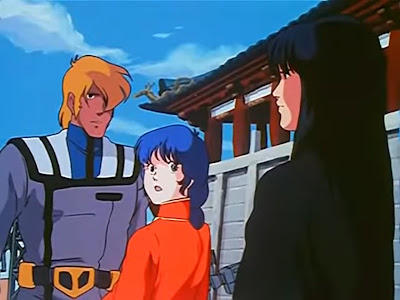 Roy convinces Minmay to visit Hikaru. Naturally, Kaifun is annoyed.