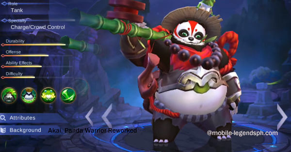 Akai, Panda Warrior Skills Rework   New Skin  Mobile Legends Blog