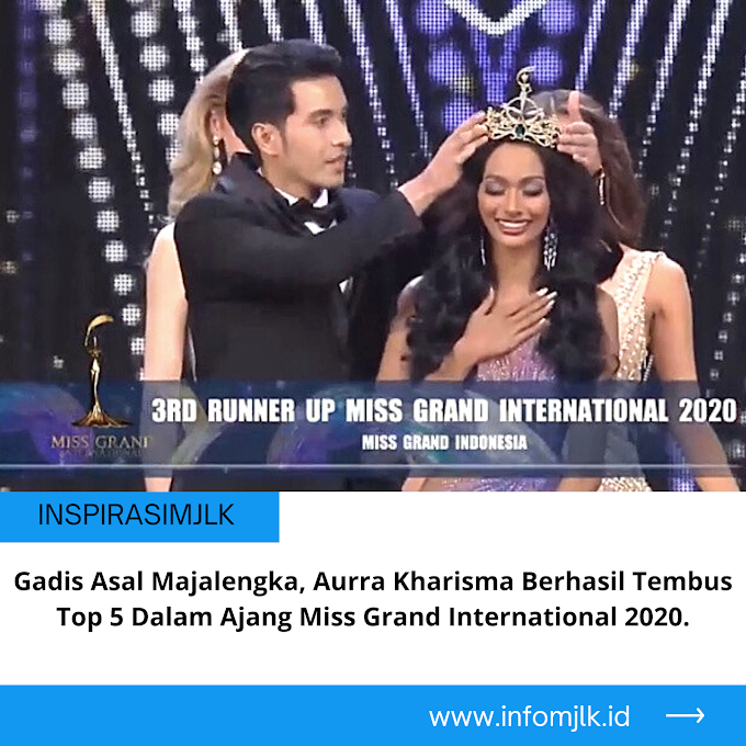 Gadis Asal Majalengka, Aurra Kharisma Berhasil Masuk Top 5 Dalam Ajang Miss Grand International 2020