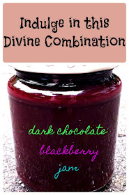 indulge in this divine combination - dark chocolate blackberry jam