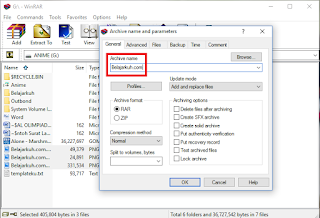 Cara Mudah Memberi Password Pada File WinRAR