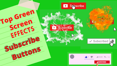 top free green screen subscribe button