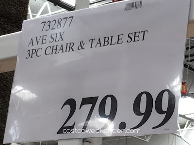 Costco 732877 - Deal for the Avenue Six 3 Piece Chair and Accent Table Set at Costco