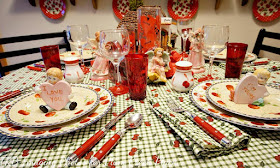 Plum Creek Place - Valentine's Day Breakfast Tablescape - Pictures are by TRB Imaging