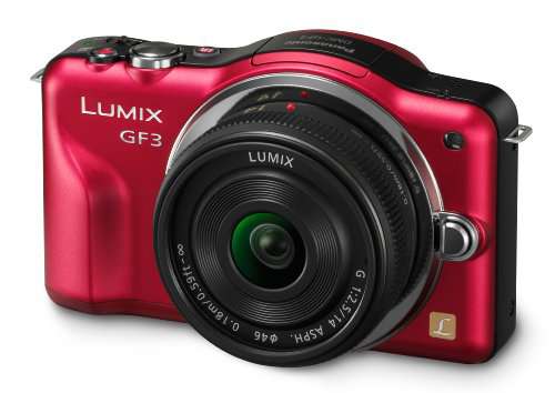 Panasonic Lumix DMC-GF3CR Kit 12.1 MP Digital Camera with 14mm Pancake Lens