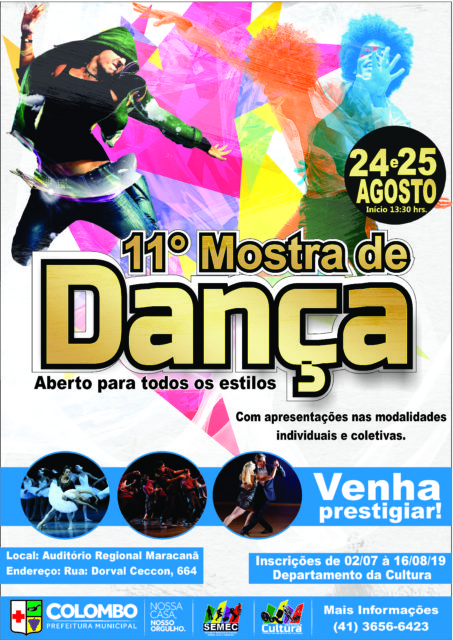 11ª Mostra de Dança de Colombo acontece em agosto