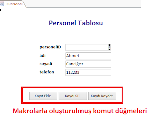 access makroları