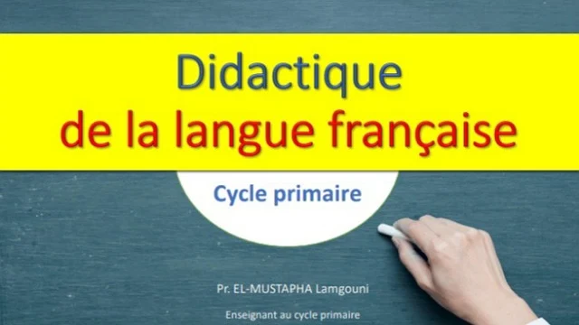 ديداكتيك اللغة الفرنسية بالسلك الابتدائي وفق المنهاج المنقح