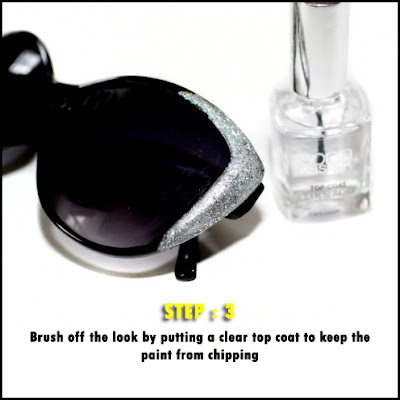 Step 3 DIY Glitter Sunglasses Via Mazzini