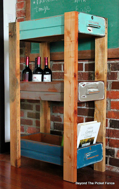 upcycled, shelf, old drawers, storage, organization, http://goo.gl/MQJhPe