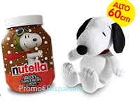 Logo Vinci il peluche Snoopy con Nutella Ferrero