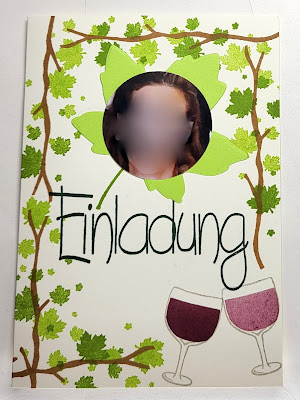 Geburtstagseinladungen "Weinfest" zum 60sten Stampin' Up! www.eris-kreativwerkstatt.blogspot.de