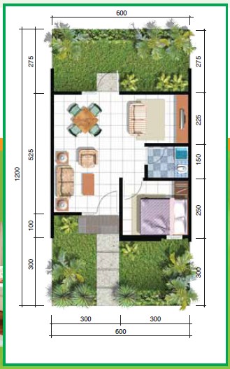 30 Denah  Rumah  Minimalis  Type 36 Rumahku Unik