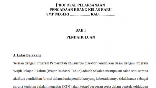 Contoh Format Proposal RKB Sekolah 2015
