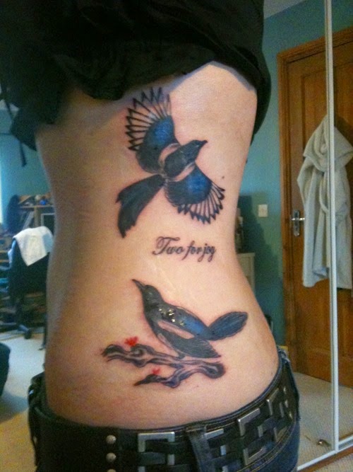 Amazing Rib Birds Tattoos for Girls
