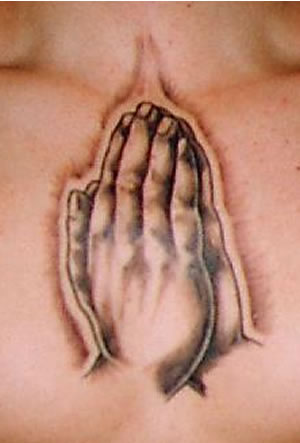 The second of my praying hands tattoo is this beautiful arm tattoo 
