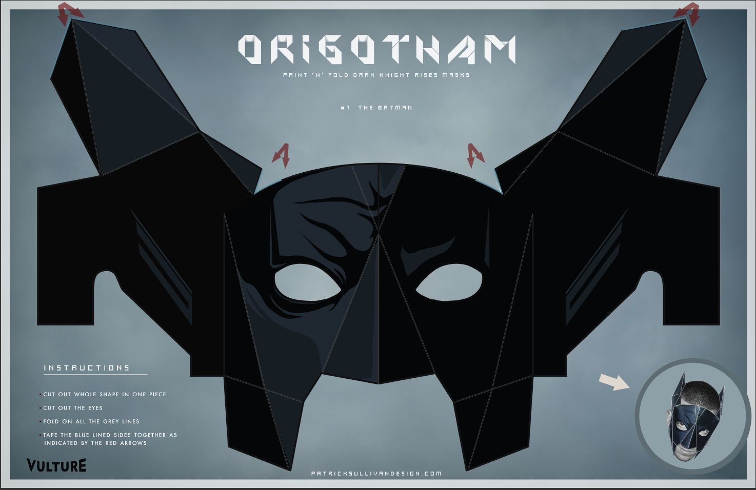papercraft  COLLECTIBLES:   BLOG and ORIGOTHAM  TOYS BATMAN helmet BAT batman : Papercraft BATMAN