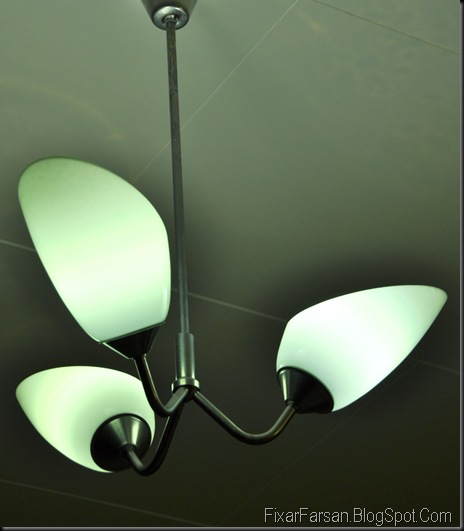 LED glödlampor i gammal Taklampa