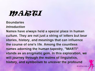 meaning of the name "MARTI"