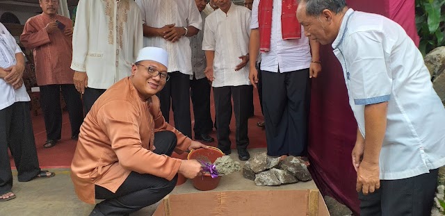 Pradi Letakkan Batu Pertama Pembangunan Masjid Nurul Jannah