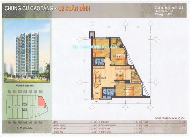 96.5m2 chung cu megastar