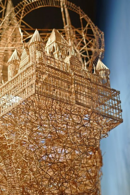 Toothpick Sculptures Seen On www.cars-motors-modification.blogspot.com