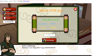 ATM Exp Ninja Saga Terbaru Work 100%