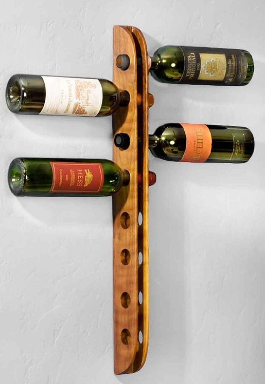 wall mounted wine rack plans