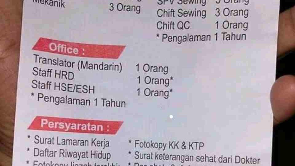 Lowongan Kerja Pt Dcp Travelling Product Jepara 2021