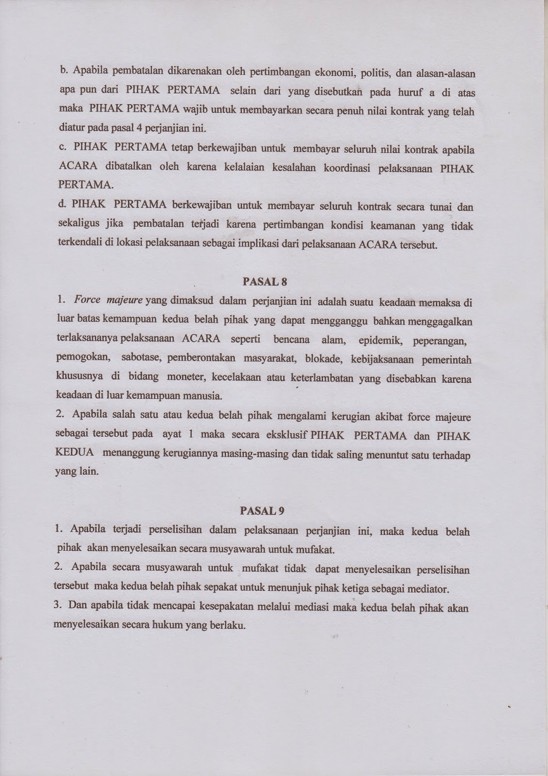 Contoh Surat Perjanjian Kerjasama Tambang Pasir - 28 