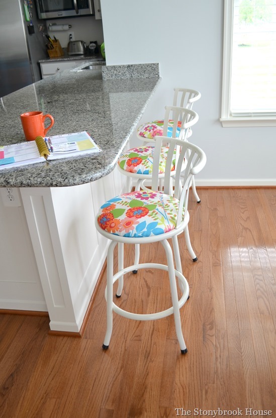 Barstools lined up