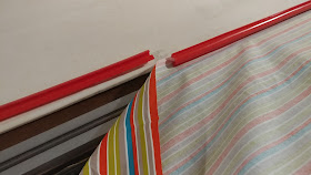 Loading a quilt on the longarm with Red Snappers