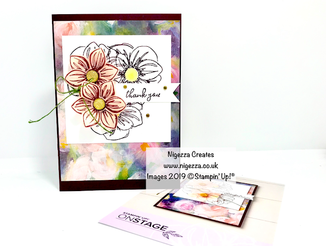 Nigezza Creates, Stampin' Up! Floral Essence Alternative To On Stage Make & Take