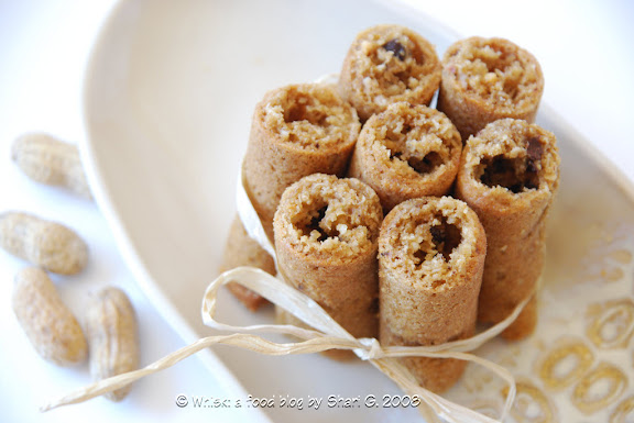 Chunky Peanut Butter and Oatmeal Chocolate Chipsters as logs