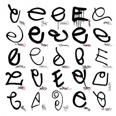 letter e alphabet letter e graffiti alphabet letter e