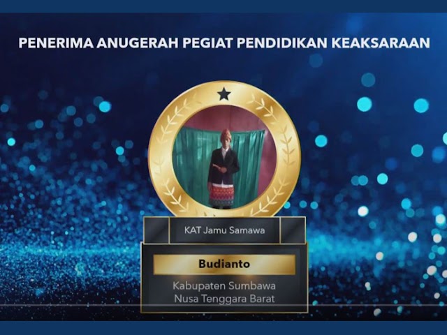 Daftar Penerima Penghargaan pada Hari Aksara Internasional ke-55 Tahun 2020