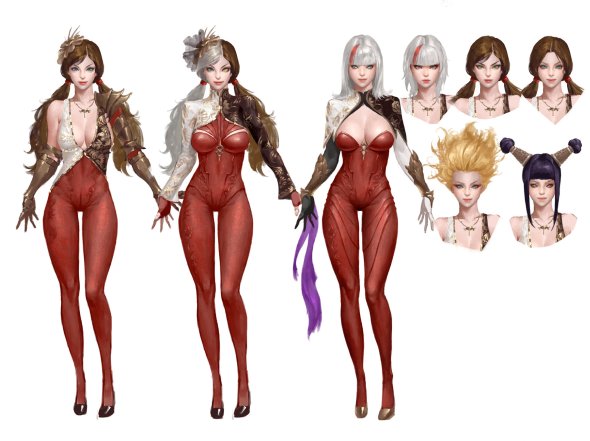 Bangku An artstation ilustrações games fantasia mulheres sensuais