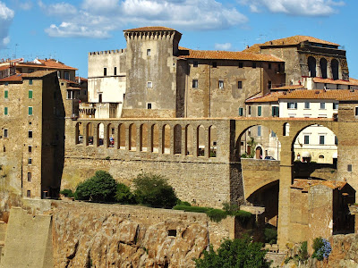 The Medicean Aquaduct of Pitigliano in  Grosetto, Southern Tuscany, Italy