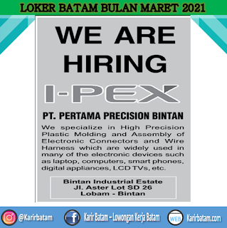 Lowongan Kerja PT. Pertama Precision Bintan